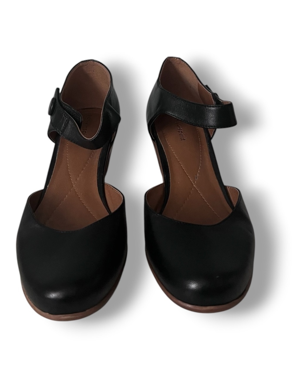 Easy Spirit Black Mary Jane Heels with Ankle Strap